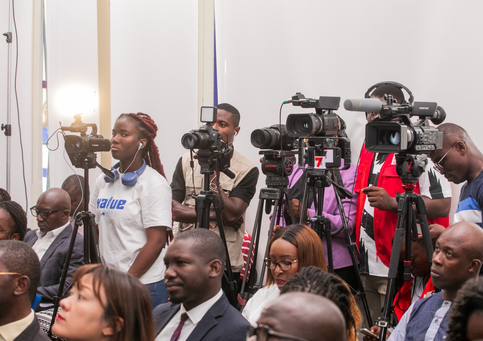 Photo de la conférence de presse du bilan 2025 de la BRVM